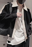 WT25B-P108控148秋季新款拼色夹克社会小伙外衣潮牌翻领男上衣，男装夹克，电商A216