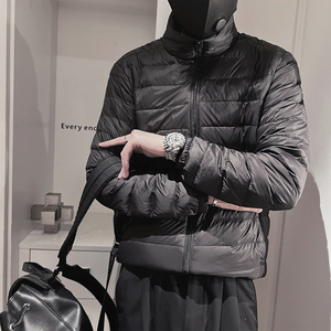 Y115-P128控178-M-3XL-聚酯纤维 50绒（50-100）格立领羽绒服图片