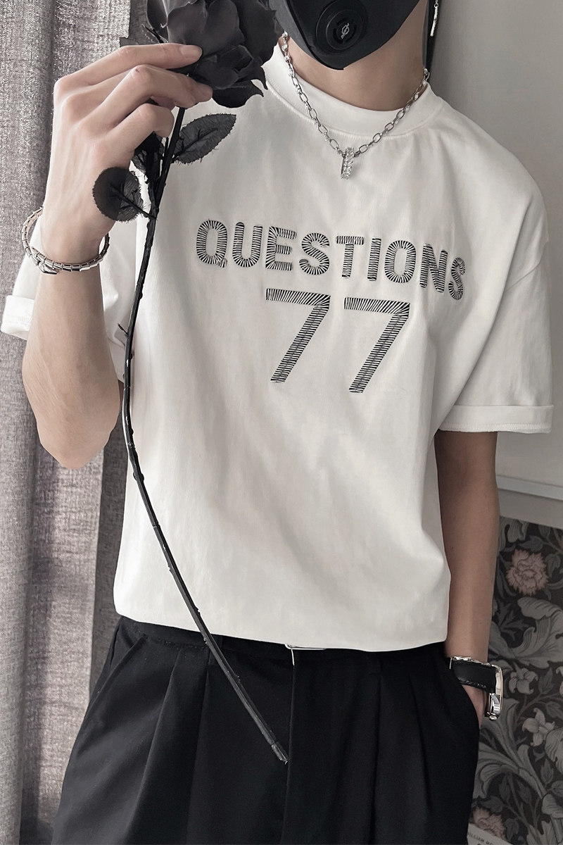 X15-特P55控752023夏季男士宽松潮流社会小伙半袖t恤上衣,男装T恤,电商A216