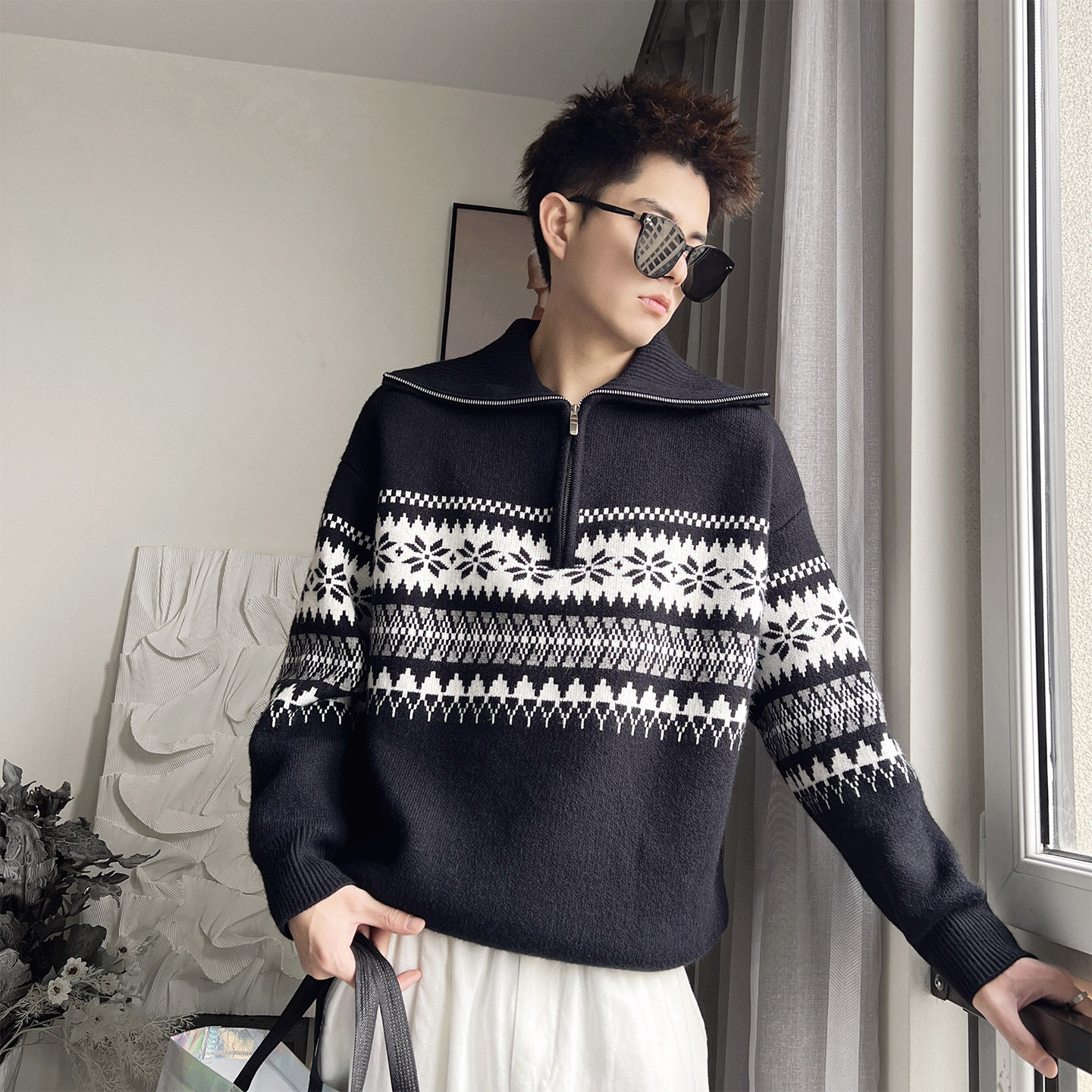 MX297-M-3XL-P108控148晴纶41%聚酯纤维31.5%锦纶27.5%年款民族，男装民族服装，电商A216