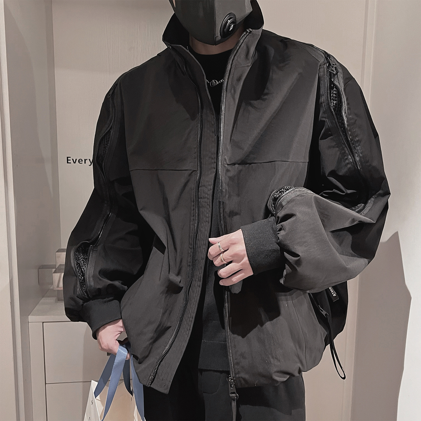 WT83-P138-控178-M-3XL-聚酯纤维结构拉链藏袖外套，女装短外套，电商A216
