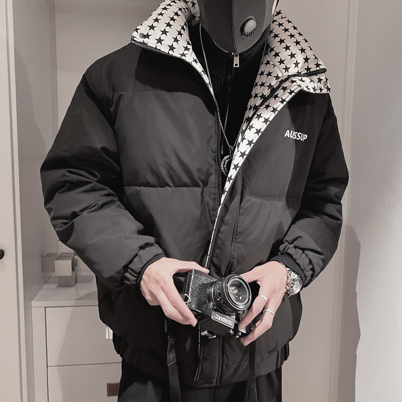 Y71-P118-控1582023年冬季男士棉服外套加厚保暖面包服棉袄黑主1,男装棉衣,电商A216