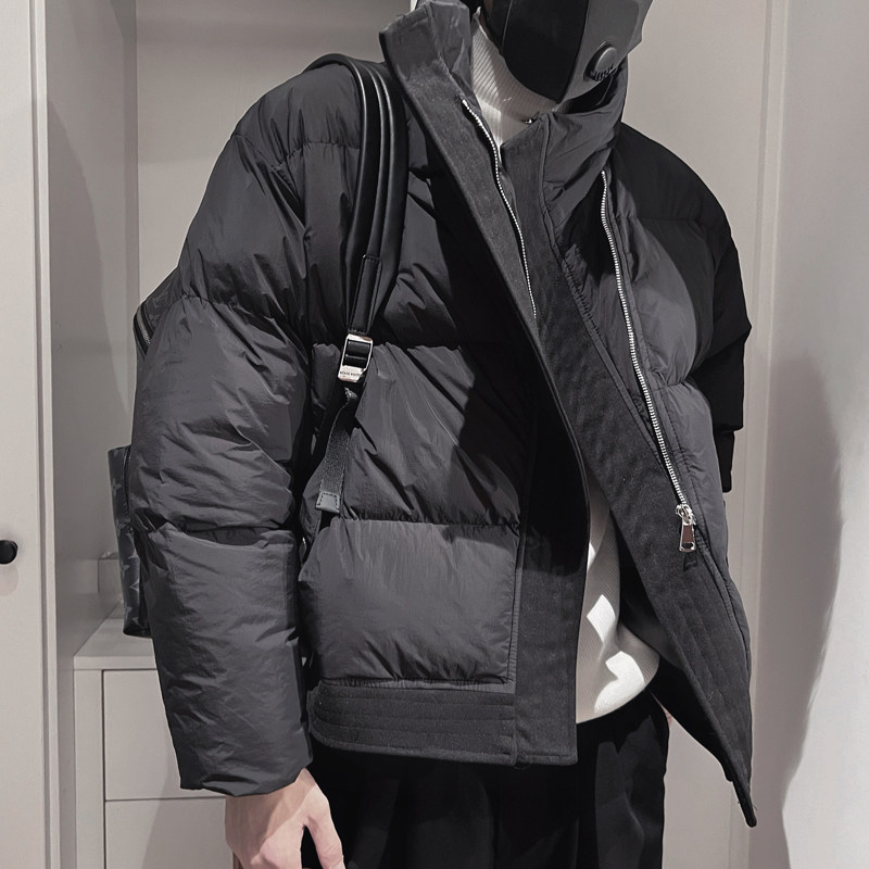 Y77-P138-控178 潮牌痞帅外套男冬棉服男款高级感2023新款棉袄黑图片