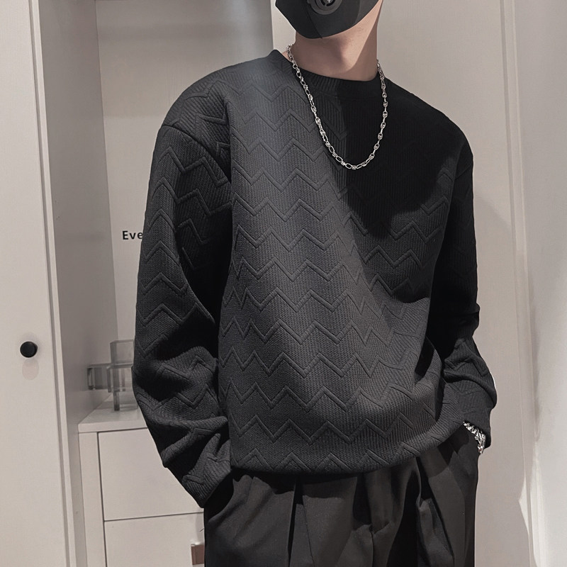 WY71-P68控98秋季男士卫衣长袖社会小伙男上衣休闲套头痞帅卫衣,男装卫衣,电商A216