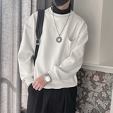 WY215-P68控9850%50%涤底涤面奥粒绒口袋拼接针织高领卫衣，男装卫衣，电商A216