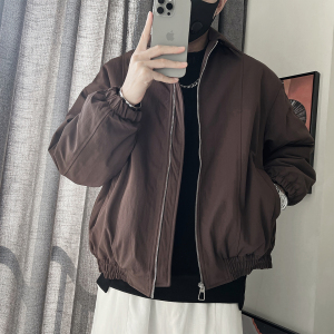 Y120-P138-控178-M-3XL-聚酯纤维 廓形小翻领棉衣图片