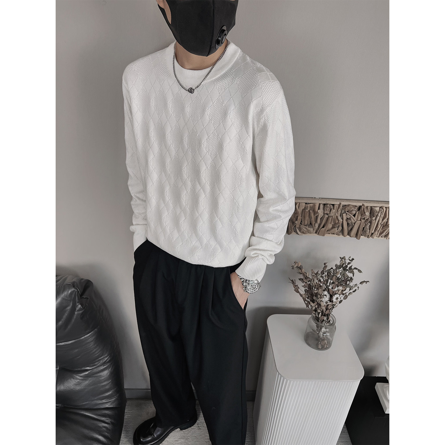 MX232-特P88控118-M-3XL70.8粘胶纤维29.2聚酯纤维提花针织毛衣,男装针织衫/毛衣,电商A216