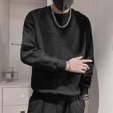WY172-P68控98韩版字母卫衣男春秋季T恤痞帅长袖圆领上衣卫衣咖，男装卫衣，电商A216