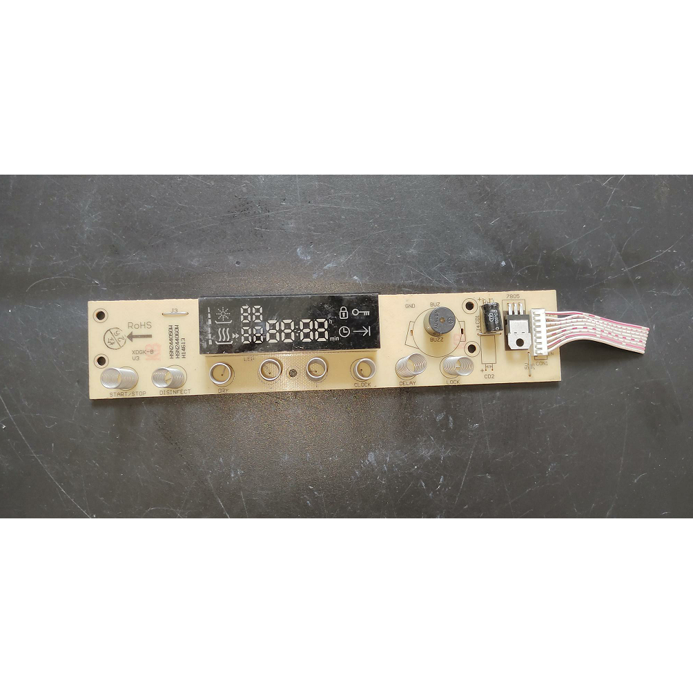 适用西门子嵌入式消毒柜XDGK-B显示板H14613按键板HSN244050W/60W