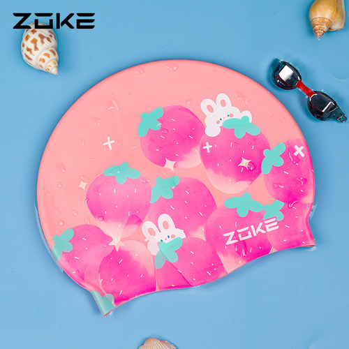 洲克硅胶泳帽防水不勒头升级硅胶