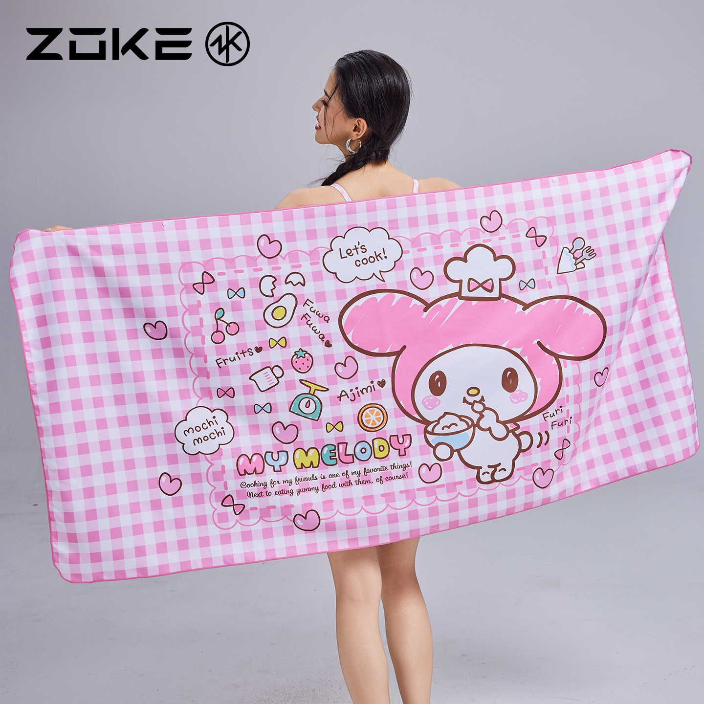 洲克女士吸水速干浴巾泳衣训练