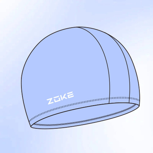 zoke洲克布质游泳帽护耳泳帽纯色