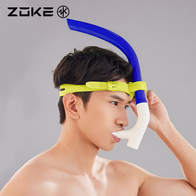 洲克成人全湿式游泳专用呼吸管