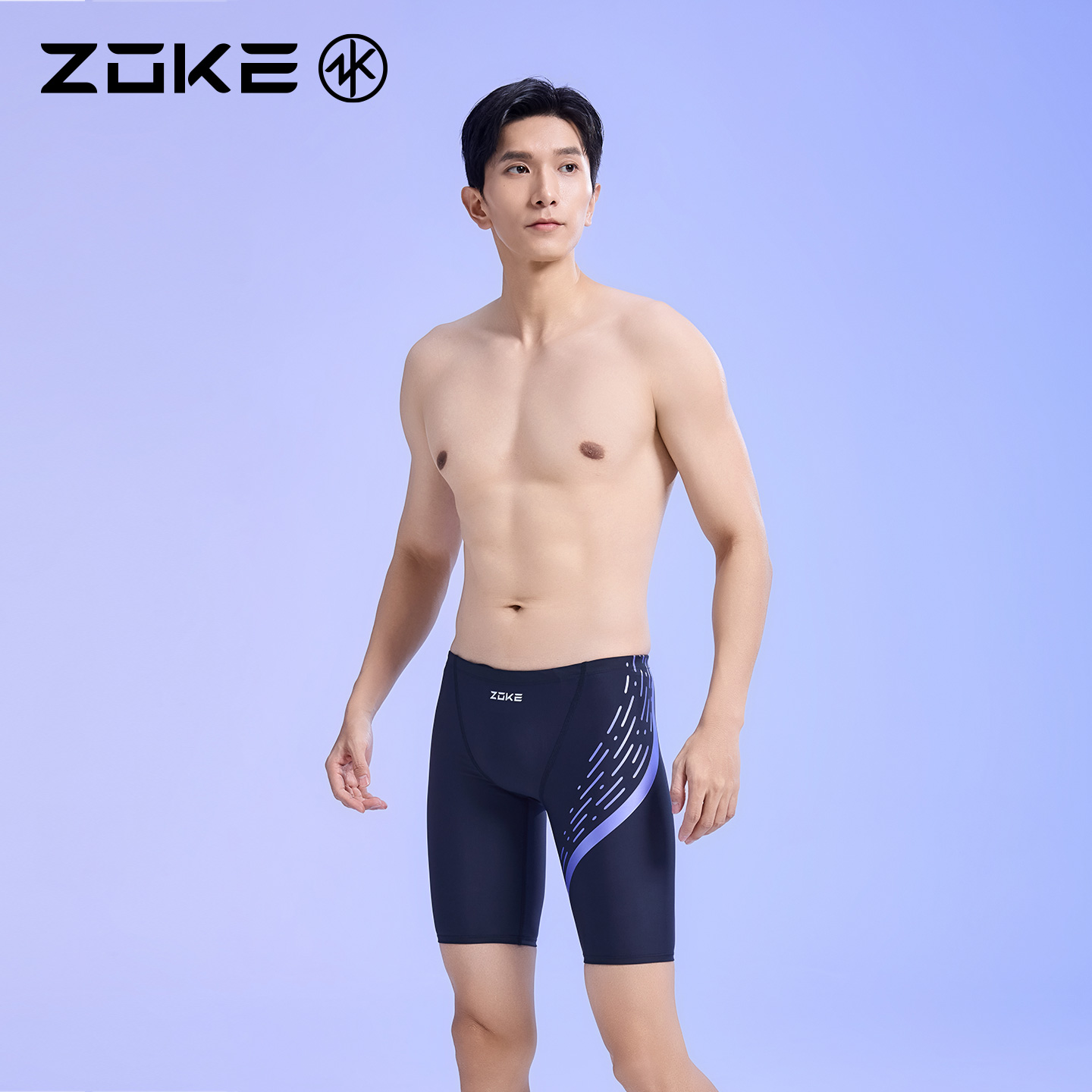 洲克男士五分泳裤专业游泳训练