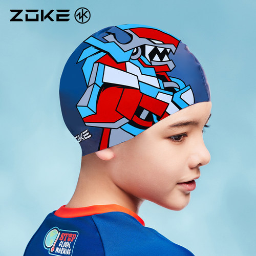 zoke儿童硅胶泳帽防滑护发