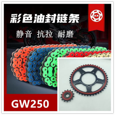 GW250S/F静音链盘彩色油封链条