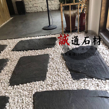天然青石板别墅花园草坪石庭院防滑不规则踏步石户外铺路石材地砖