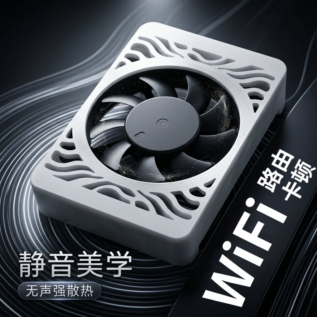 老式路由器降温散热风扇DC12V原生供电光猫机顶盒低噪静音小风扇
