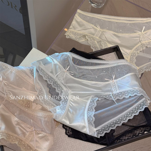 2025新款性感网纱蕾丝绸缎女士