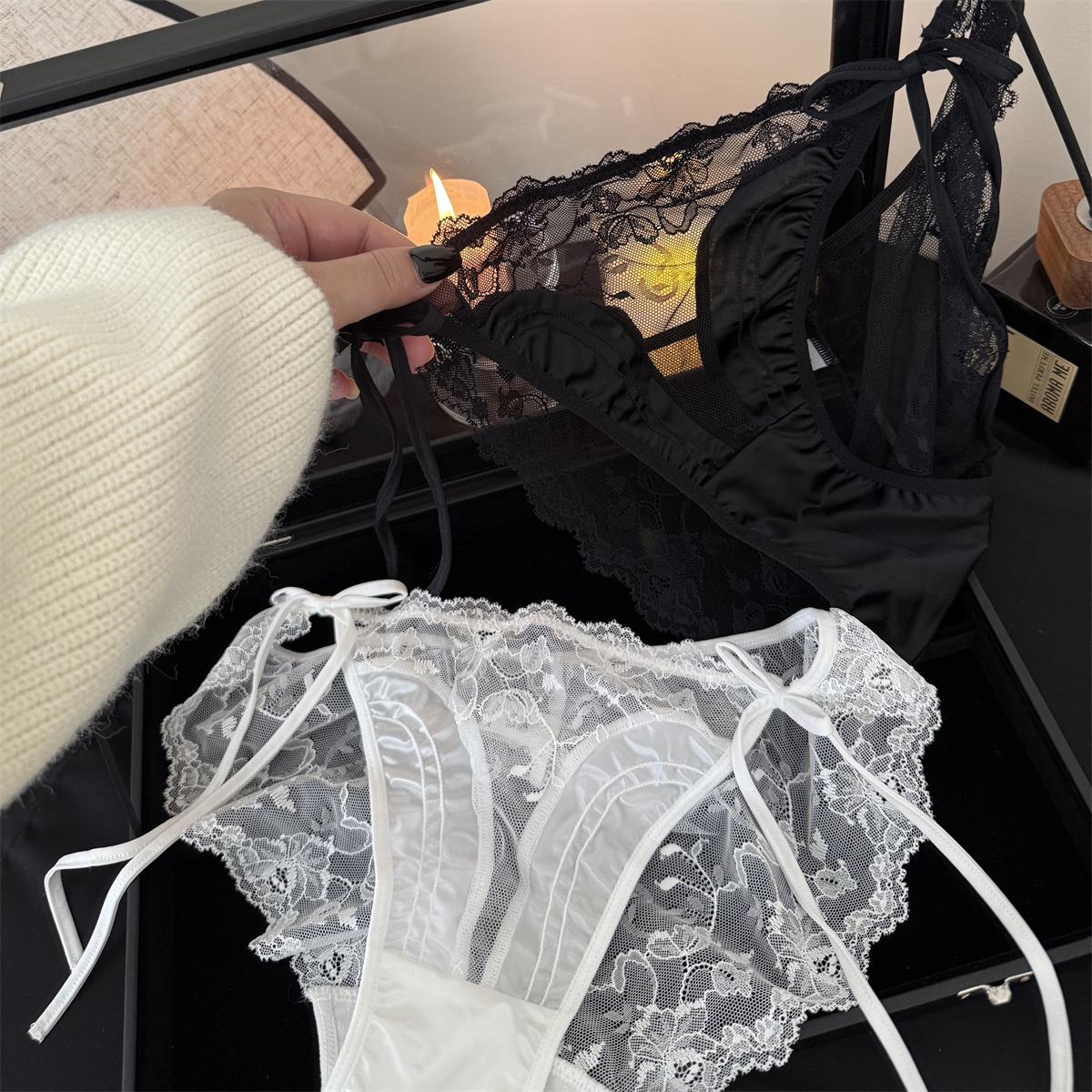 法式甜美少女蕾丝内裤