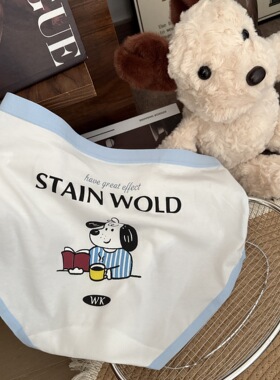 史努比卡通印花女三角裤纯棉中腰可爱白色内裤少女10A抗菌学生