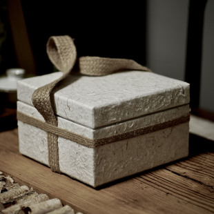 高端手工大尺寸包装盒纸盒器皿盒陶瓷盒月饼盒再生东巴纸手作品