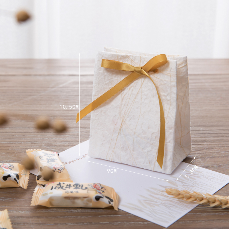 创意喜糖盒麻丝喜糖袋糖果袋伴手礼盒回礼袋结婚婚礼饰品袋