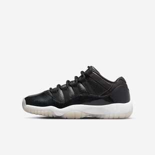 Nike耐克女鞋AJ11黑白色大魔王低帮复古运动鞋休闲板鞋528896-001