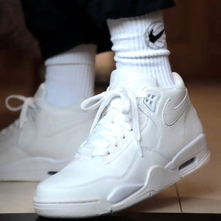 Nike/耐克FLIGHT LEGACY AJ4简版秋冬皮面高帮板鞋男BQ4212-101