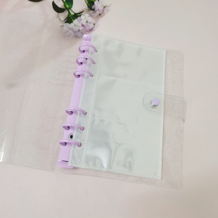 A6 6孔活页透明相册内页2格3格单格拍立得票据四格小卡书签收纳袋