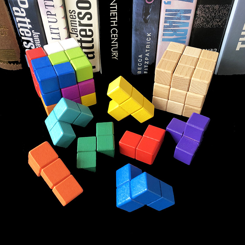 魔方索玛立方体积木七巧板俄罗斯方块立体王益智早教玩具开发脑力