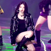 韩国女团ive同款 打歌服爵士舞台服成人学生舞蹈表演服黑色短外套