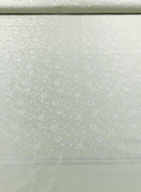 浅绿素雅缠枝花纹进口书画装裱材料旗袍汉服古装服装布料B4，39号