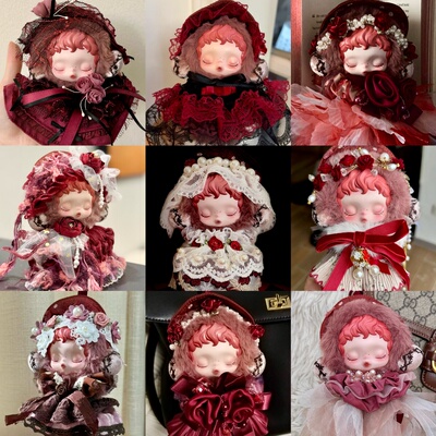 绽染娃衣sp光织园衣服玫瑰花瓣裙毛绒玩偶套装公主裙手作礼服装扮