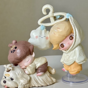 Dimoo如果今天星期八盲盒车载桌面包包挂件摆件迪莫手办生日礼物