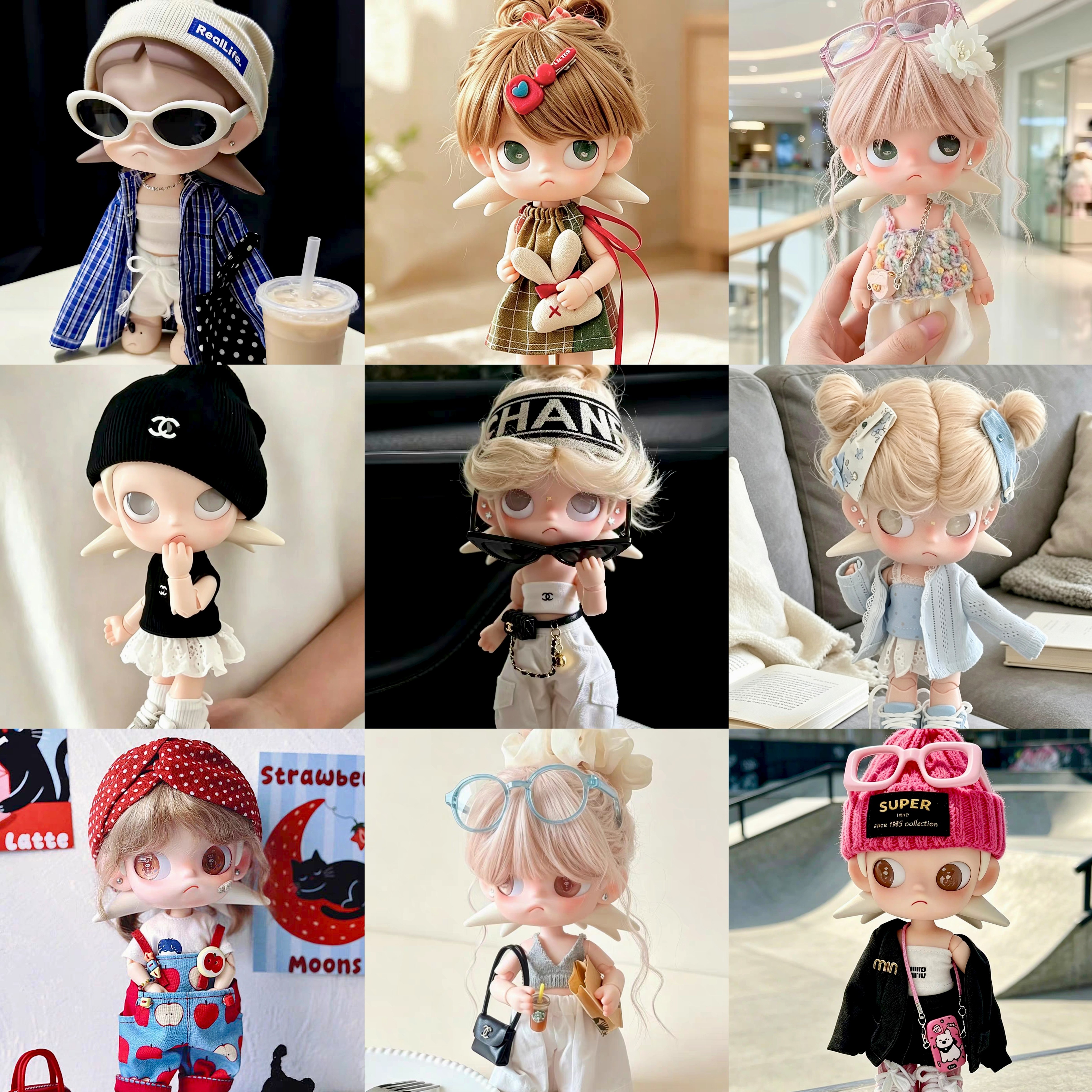 嘎子姐娃衣zsiga可动人偶1/8向往之处bjd玩偶衣服套装扮衣服20cm