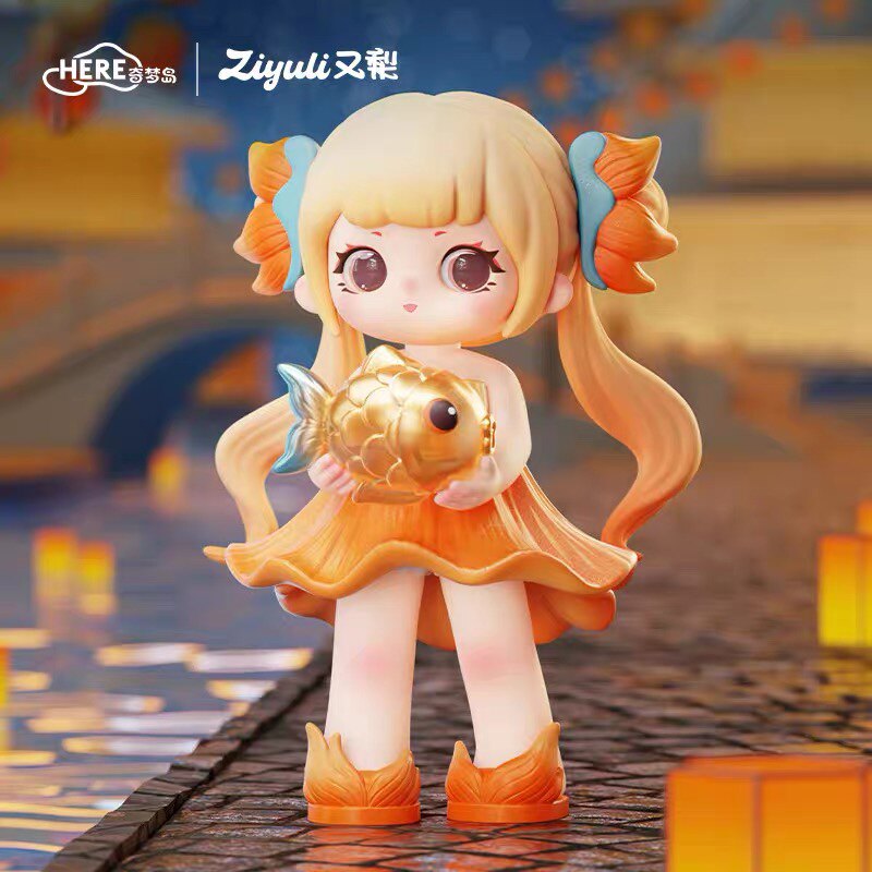 正版ZIYULI又梨闲庭遗梦盲盒国风摆件潮玩公仔手办周边送人礼物女