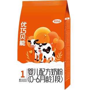 优惠价】完达山优巧奶粉1段优巧贝能400g宝宝婴幼儿奶粉一段袋装