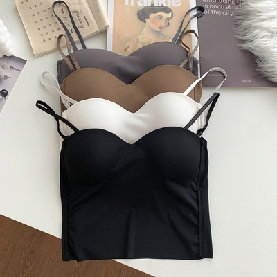 批发辣妹内搭冰丝短款吊带背心潮