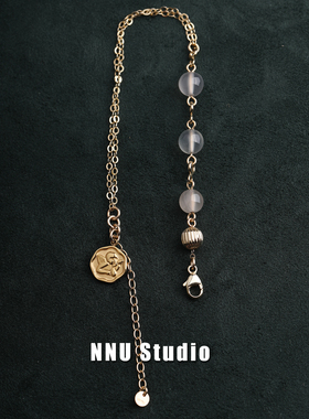 NNU原创设计 简约好搭气质荔枝冻手链进口14K注金女小众饰品礼物