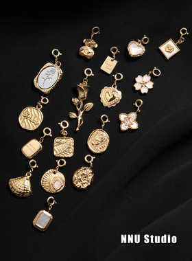 钛钢厚镀18k不褪色吊坠小滴溜进口14K包金baby项链可拆卸挂坠单坠