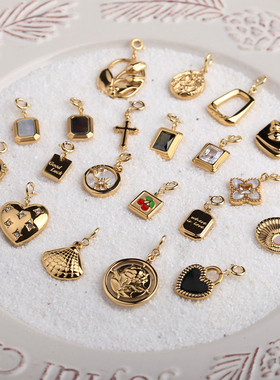 气质吊坠第二弹baby珍珠锁骨链配件滴溜14K注金复古保色项链单坠