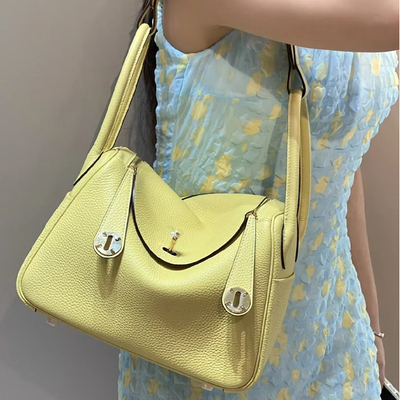 真皮琳迪包2025新款mini女手提包斜挎单肩小包百搭通勤枕头医生包