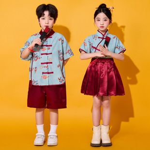 本草纲目雪龙吟玉盘声声慢上春山天地龙鳞儿童合唱舞蹈表演出服装