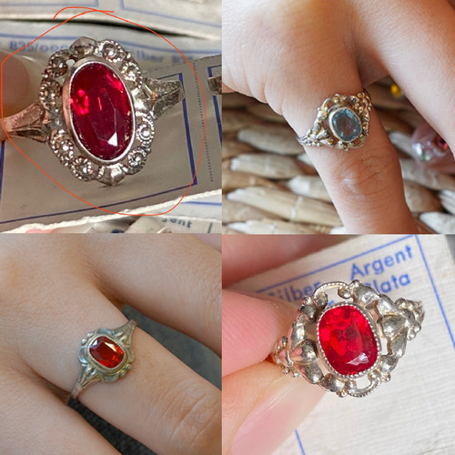 女银古董德国进口戒指