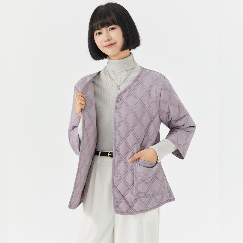 轻薄短款修身打底保暖棉服内搭