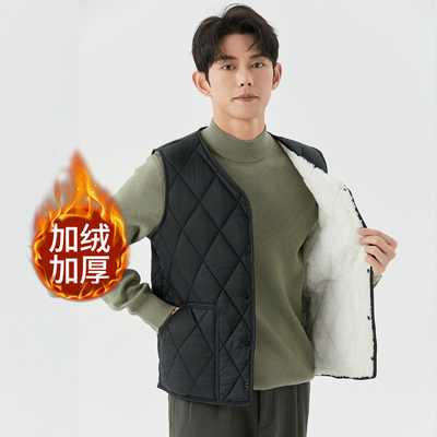 保暖马甲加绒加厚打底内搭