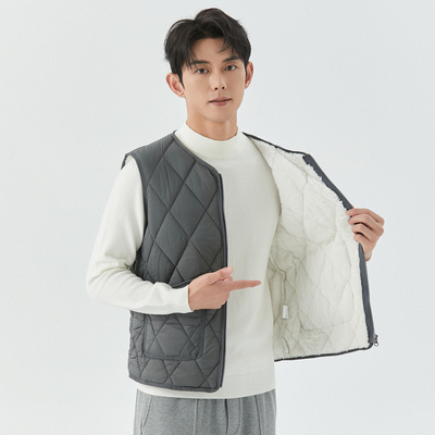 保暖马甲衫宣加厚秋冬拉链