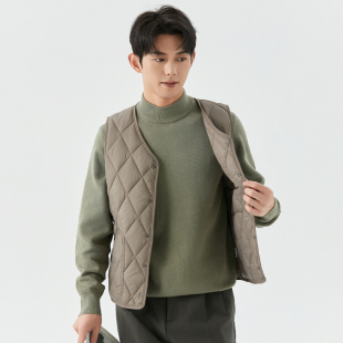 2025羽绒棉马甲男轻薄百搭打底保暖背心坎肩内胆棉袄内穿青年外套