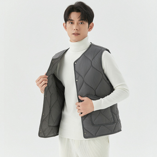 2025羽绒棉马甲男轻薄打底保暖背心坎肩内胆小棉袄内外穿坎肩外套
